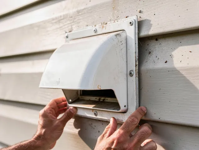 Pooler Dryer Vent Cleaning technician delivering thorough residential dryer vent cleaning service in Pooler